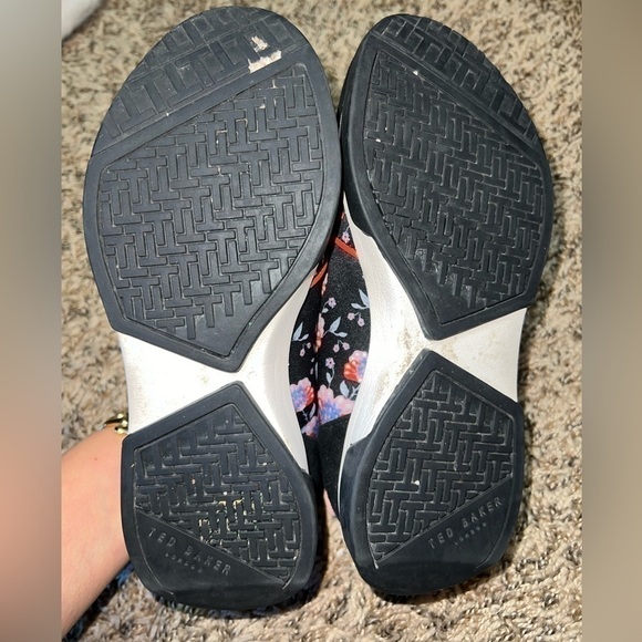 Ted Baker Floral Print Suede Shoe - Picture 5 of 8